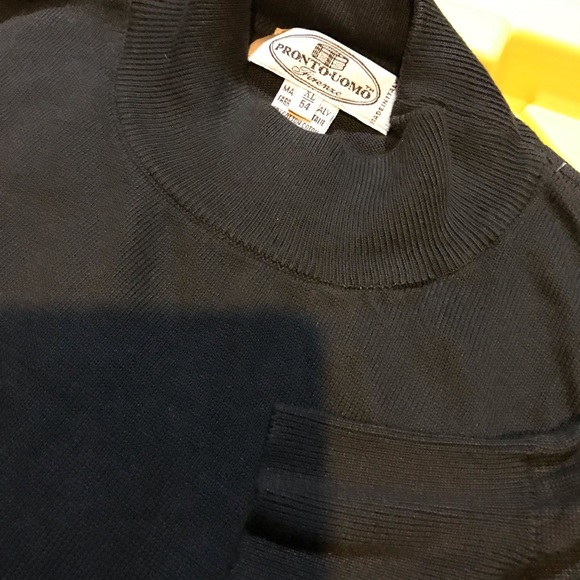 Mens gray green turtleneck sweater size xl - Picture 2 of 3